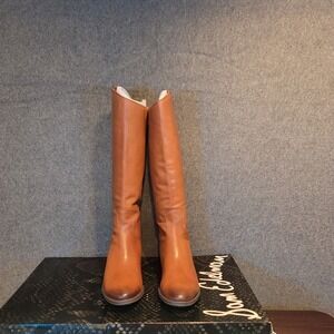 Sam Edelman Penny Whiskey Leather Tall Riding Boots Size 8.5 Wide